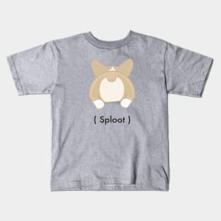 Tan Corgi Sploot Kids T-Shirt